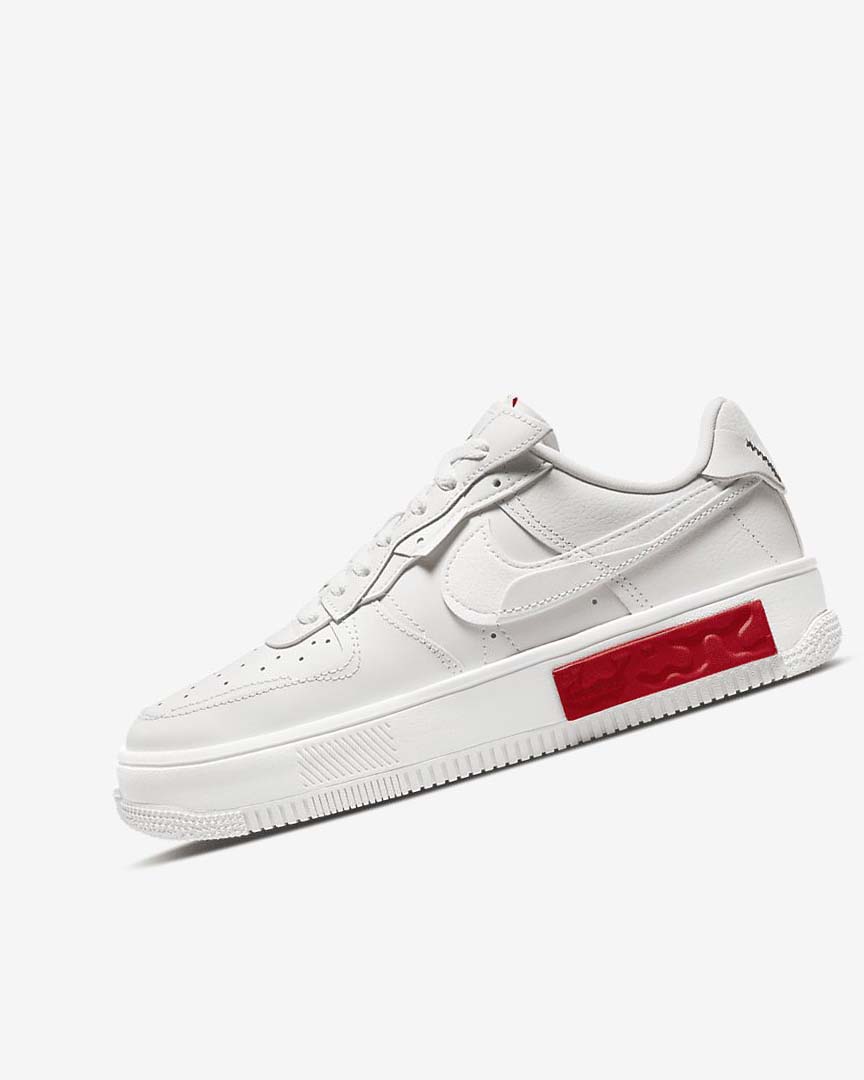 Zapatillas Nike Air Force 1 Fontanka Mujer Blancas Rojas | CR2637