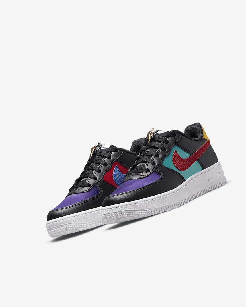 Zapatillas Nike Air Force 1 LV8 EMB Niña Negras Turquesa Moradas Rojas | CR5589