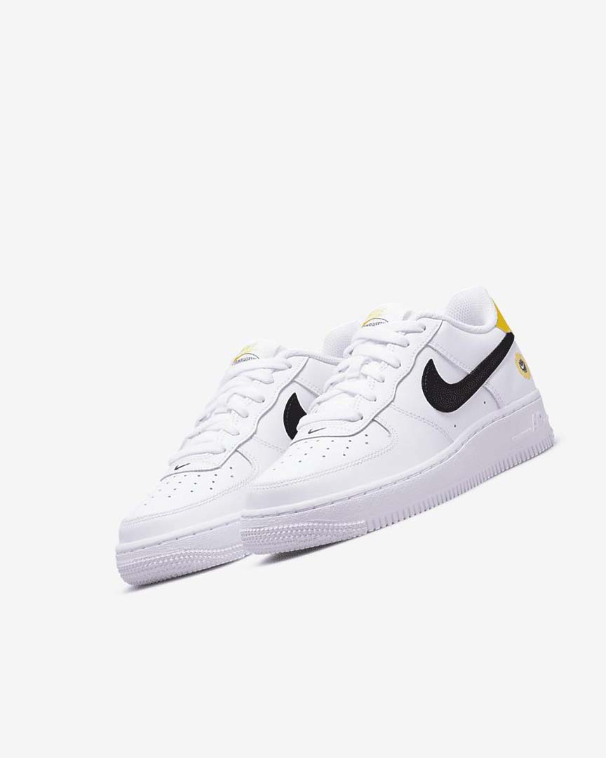 Zapatillas Nike Air Force 1 LV8 Niño Blancas Negras | CR5307