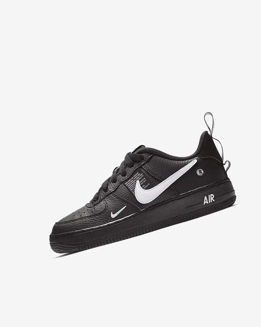 Zapatillas Nike Air Force 1 LV8 Utility Niño Negras Negras Amarillo Blancas | CR2553