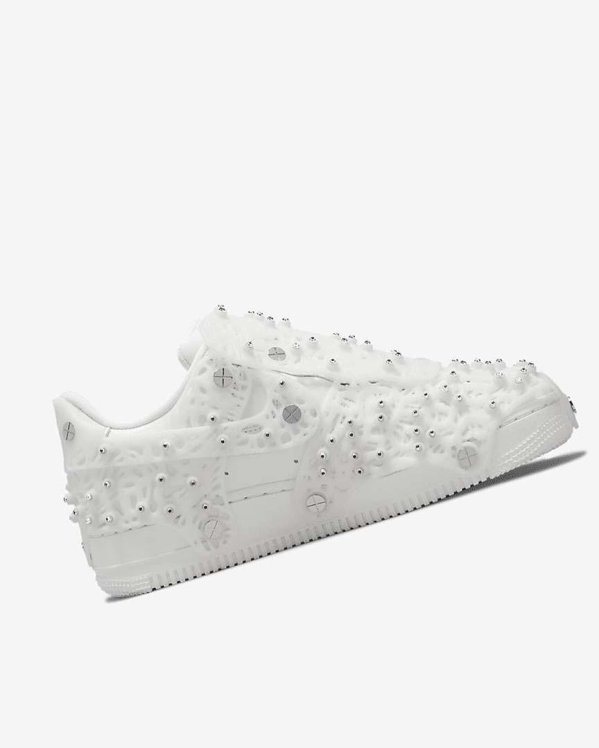 Zapatillas Nike Air Force 1 LXX x Swarovski Mujer Blancas Metal Plateadas Blancas | CR4647