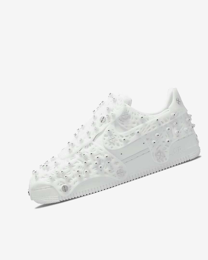 Zapatillas Nike Air Force 1 LXX x Swarovski Mujer Blancas Metal Plateadas Blancas | CR4647