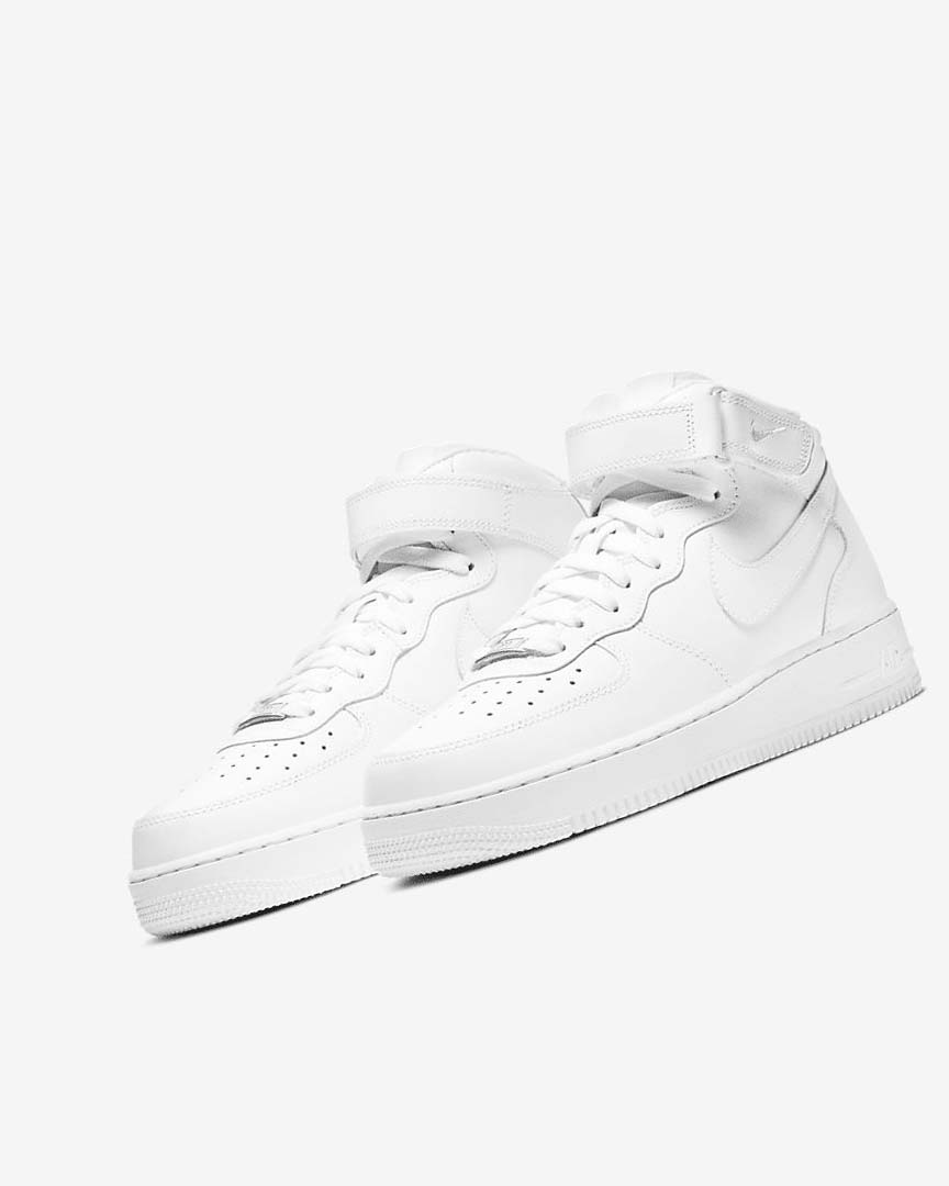 Zapatillas Nike Air Force 1 Mid '07 Hombre Blancas Blancas | CR2978