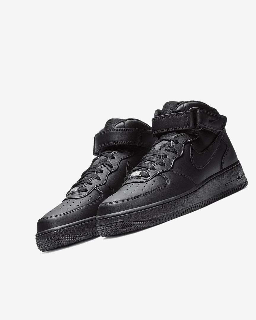 Zapatillas Nike Air Force 1 Mid '07 Hombre Negras Negras | CR2979