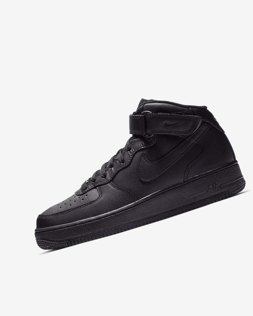 Zapatillas Nike Air Force 1 Mid \'07 Hombre Negras Negras | CR2979