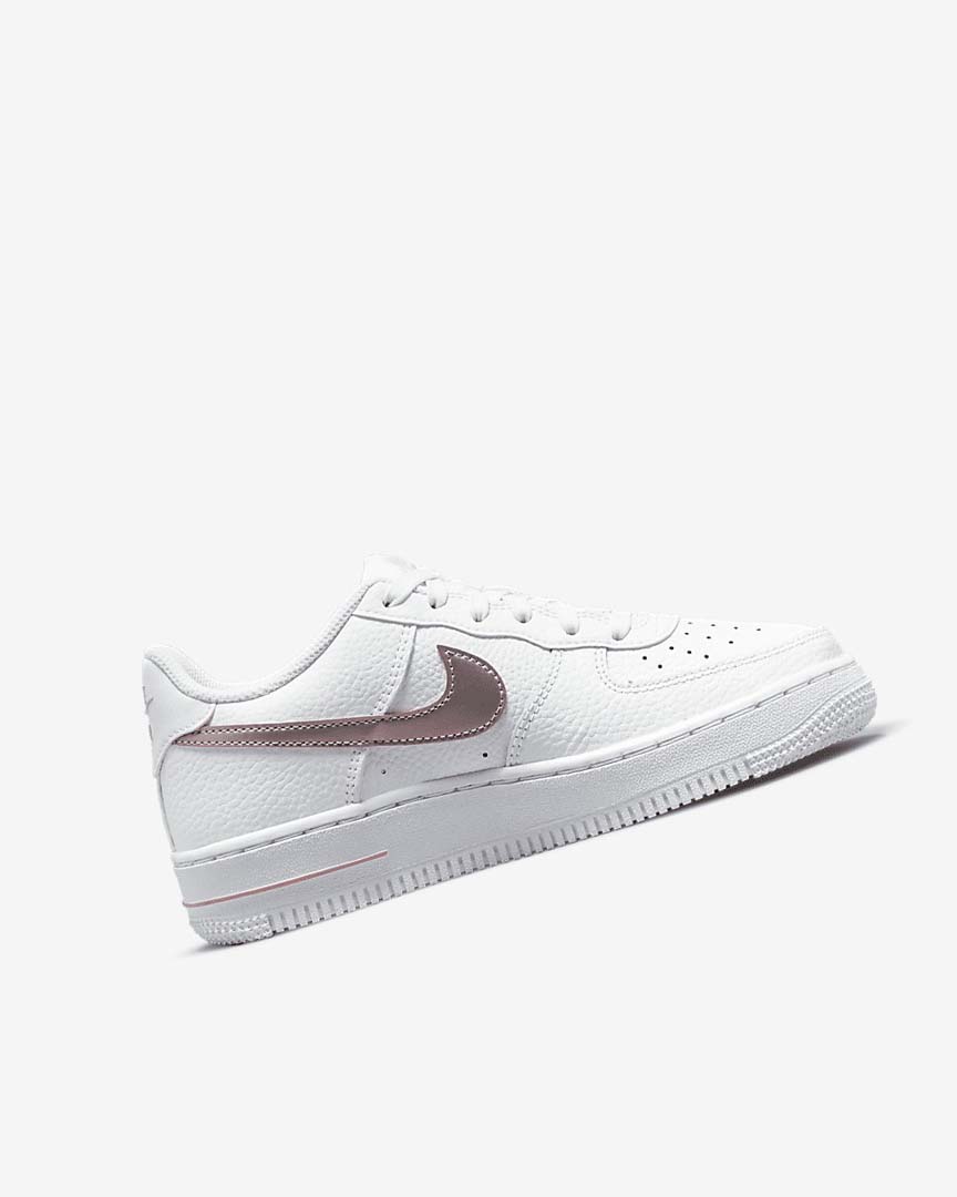 Zapatillas Nike Air Force 1 Niña Blancas Rosas | CR4691