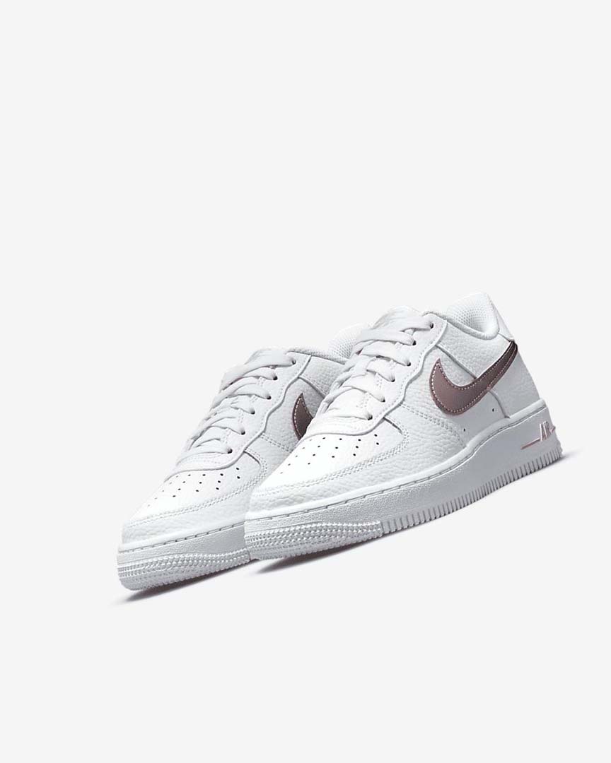 Zapatillas Nike Air Force 1 Niña Blancas Rosas | CR4691