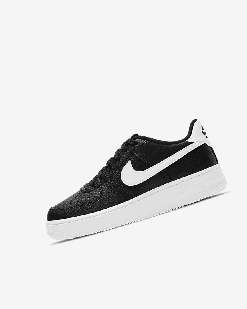 Zapatillas Nike Air Force 1 Niña Negras Blancas | CR3205