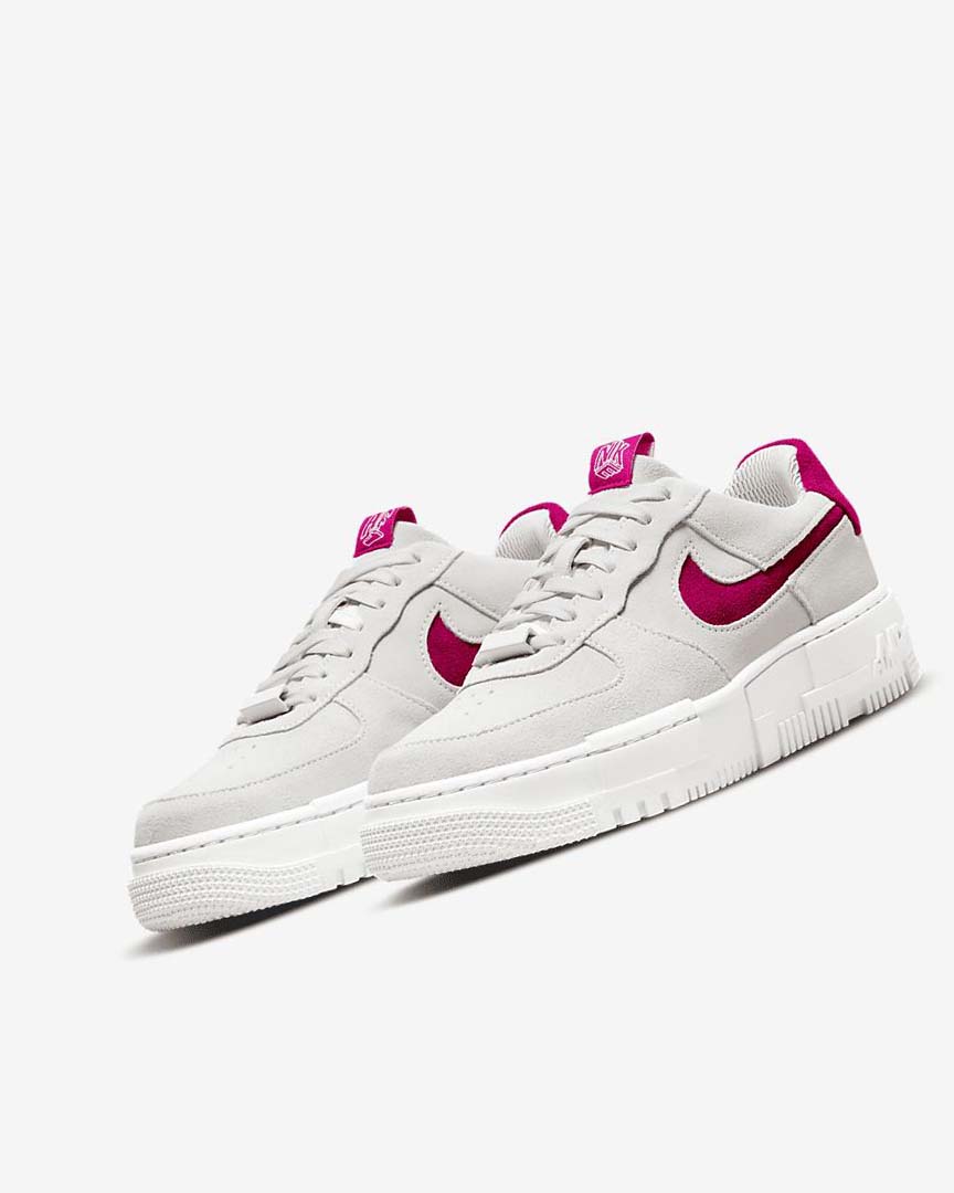 Zapatillas Nike Air Force 1 Pixel Mujer Blancas Blancas Blancas | CR1193