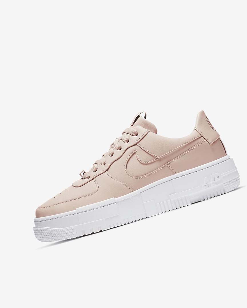 Zapatillas Nike Air Force 1 Pixel Mujer Beige Negras Blancas Beige | CR2657