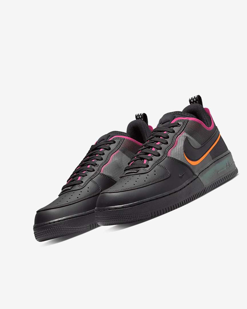 Zapatillas Nike Air Force 1 React Hombre Negras Naranjas Rosas Negras | CR3165