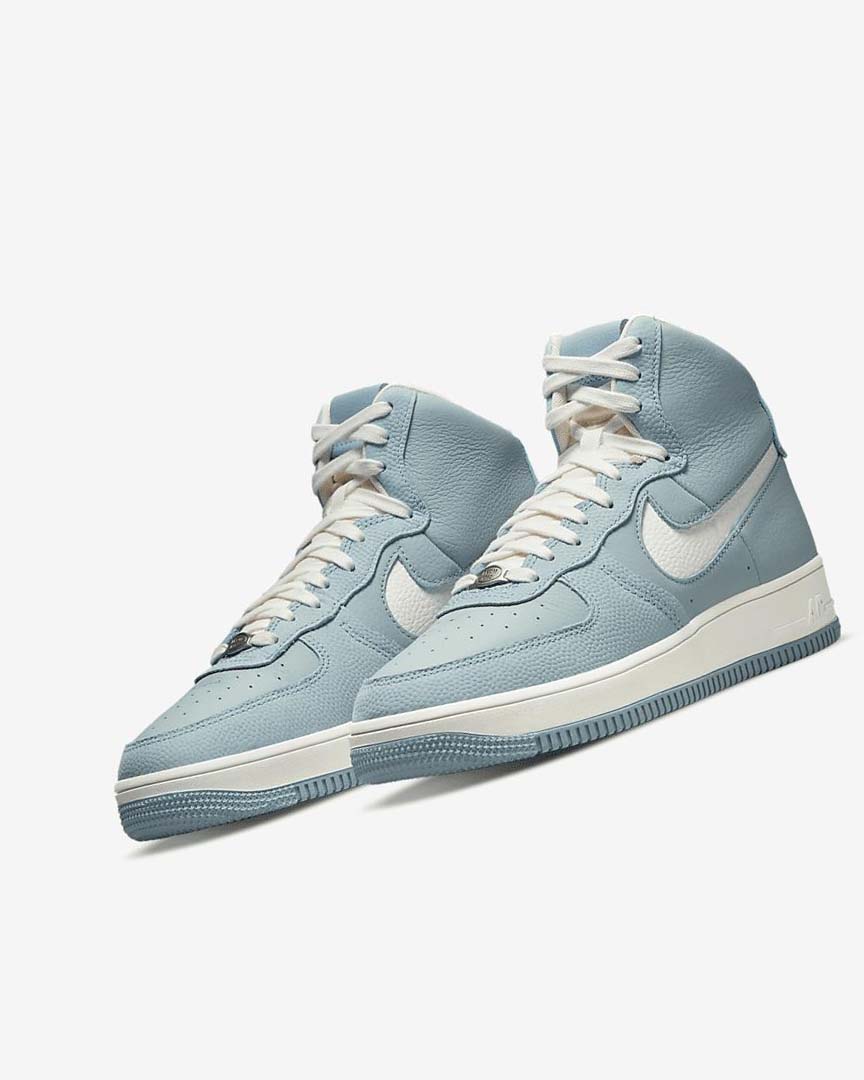 Zapatillas Nike Air Force 1 Sculpt Mujer Azules Metal Plateadas Blancas | CR3100