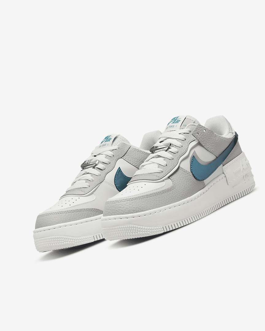 Zapatillas Nike Air Force 1 Shadow Mujer Blancas Gris Blancas | CR3164