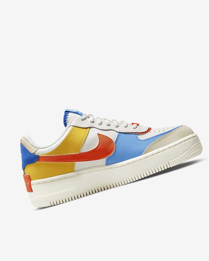 Zapatillas Nike Air Force 1 Shadow Mujer Azul Real Naranjas Azules | CR5319