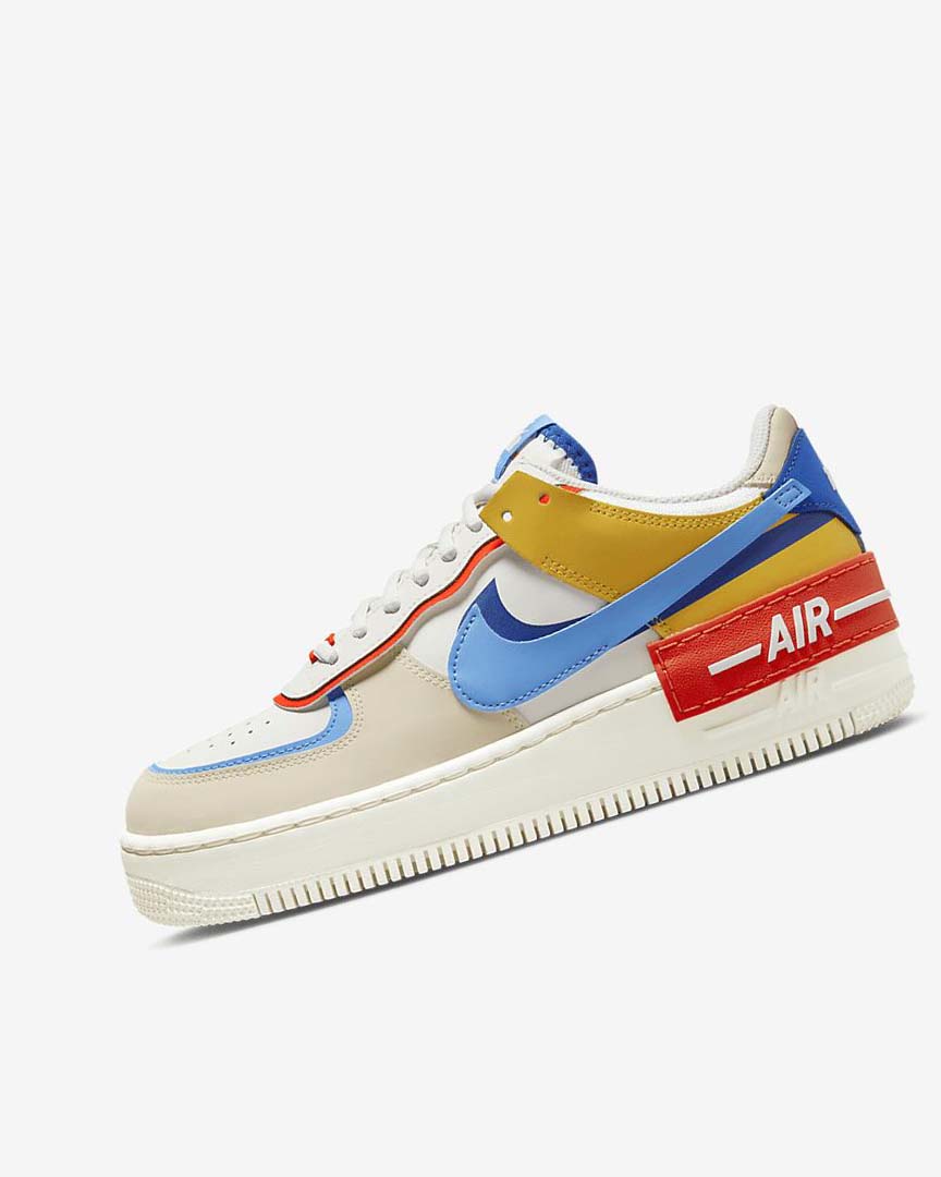 Zapatillas Nike Air Force 1 Shadow Mujer Azul Real Naranjas Azules | CR5319