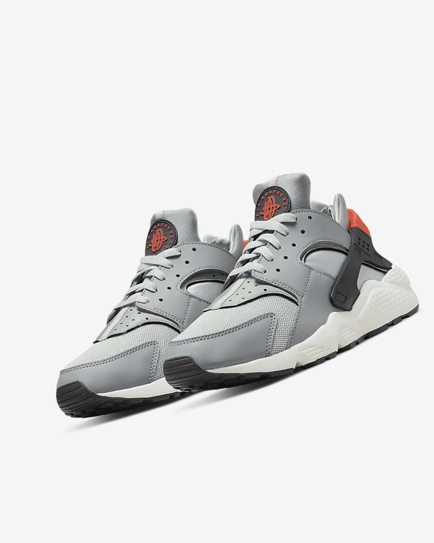 Zapatillas Nike Air Huarache Hombre Gris Gris Claro Naranjas | CR4500