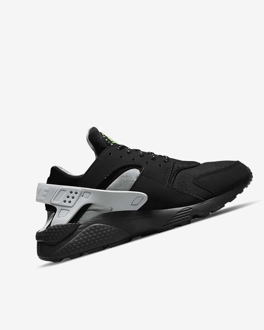 Zapatillas Nike Air Huarache Hombre Negras Metal Plateadas Plateadas Verde | CR4813