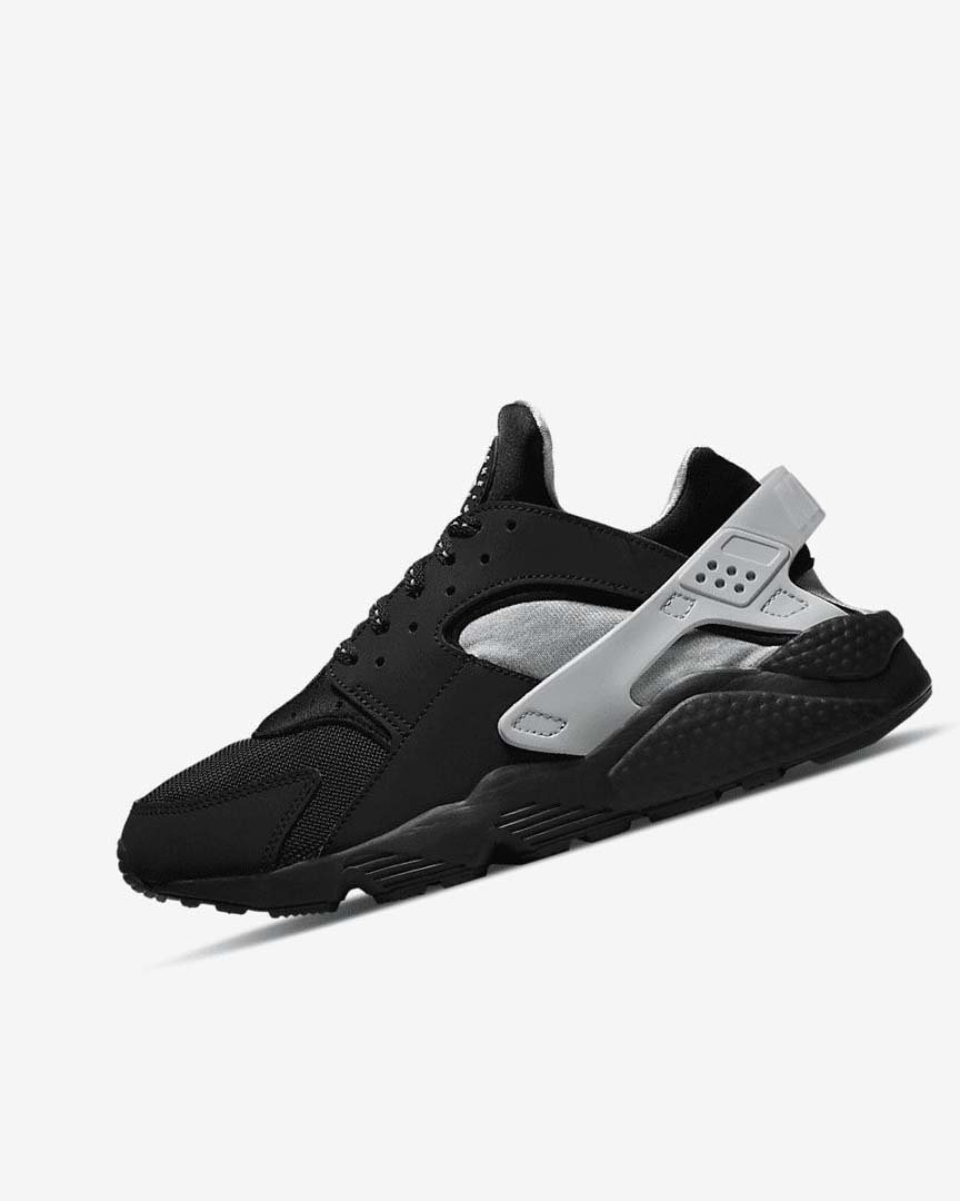 Zapatillas Nike Air Huarache Hombre Negras Metal Plateadas Plateadas Verde | CR4813