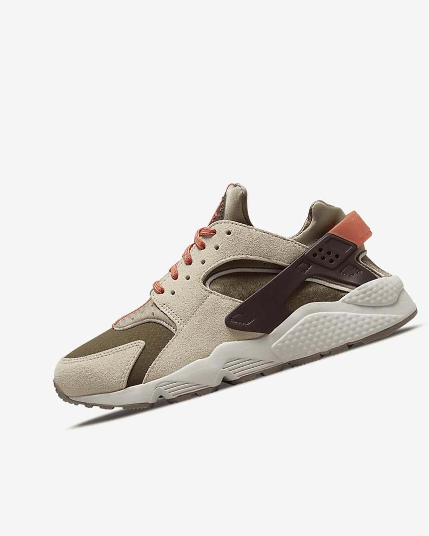 Zapatillas Nike Air Huarache SP Mujer Kaki Burdeos | CR4541