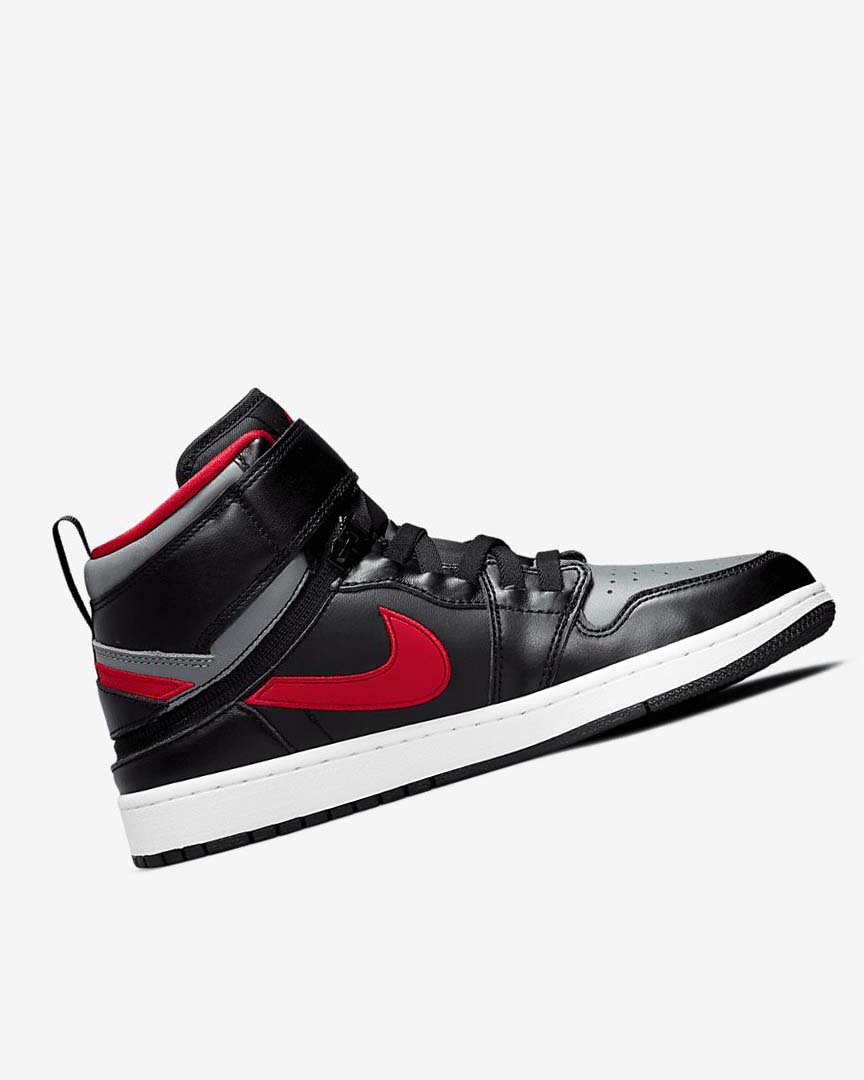 Zapatillas Nike Air Jordan 1 Hi FlyEase Hombre Negras Gris Blancas Rojas | CR2483