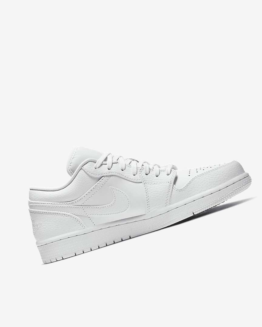 Zapatillas Nike Air Jordan 1 Low Hombre Blancas Blancas Blancas | CR4598