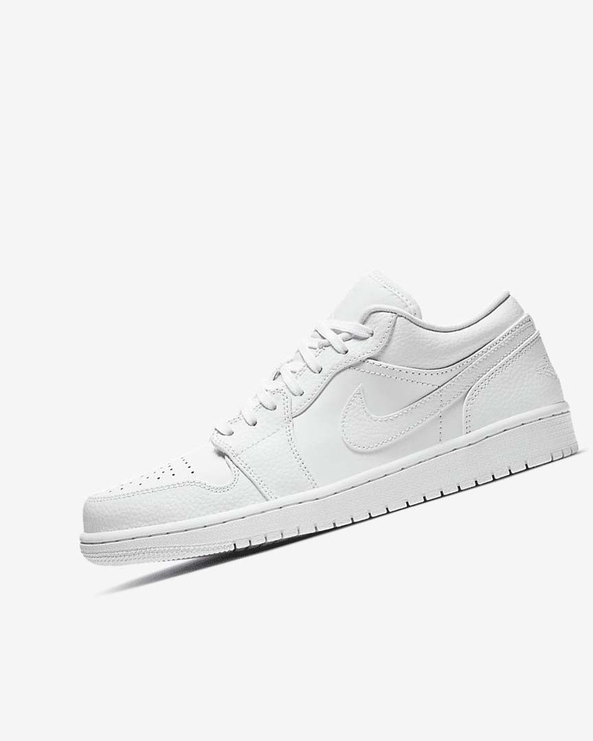 Zapatillas Nike Air Jordan 1 Low Hombre Blancas Blancas Blancas | CR4598