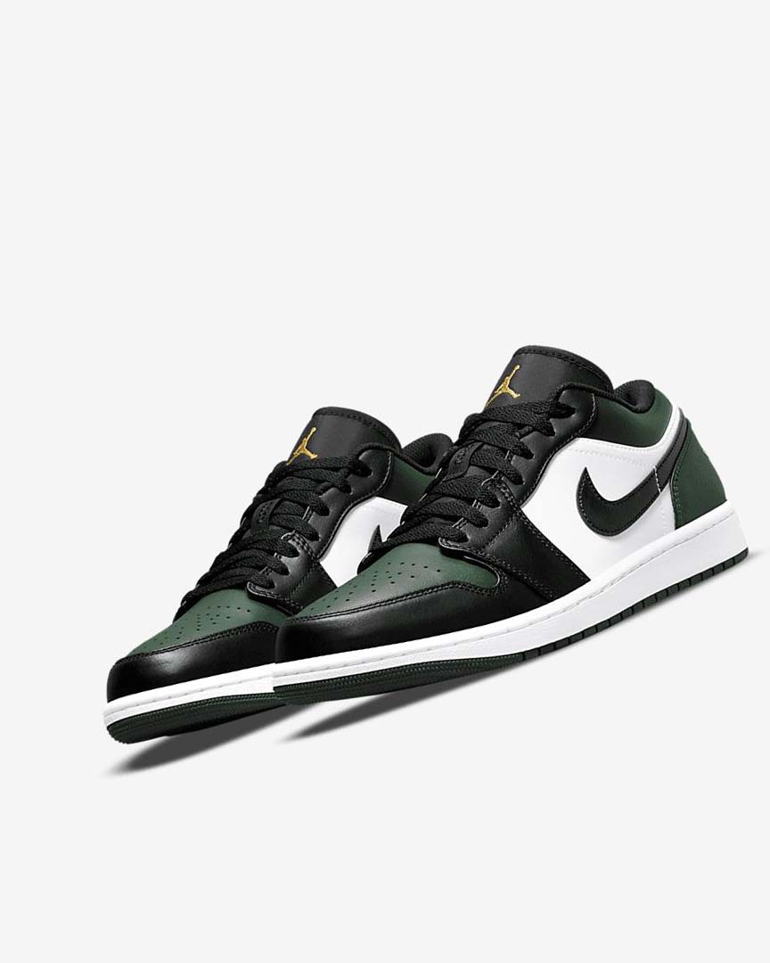 Zapatillas Nike Air Jordan 1 Low Hombre Verde Blancas Negras | CR4662