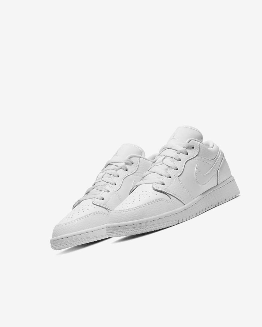 Zapatillas Nike Air Jordan 1 Low Niño Blancas Blancas Blancas | CR3234