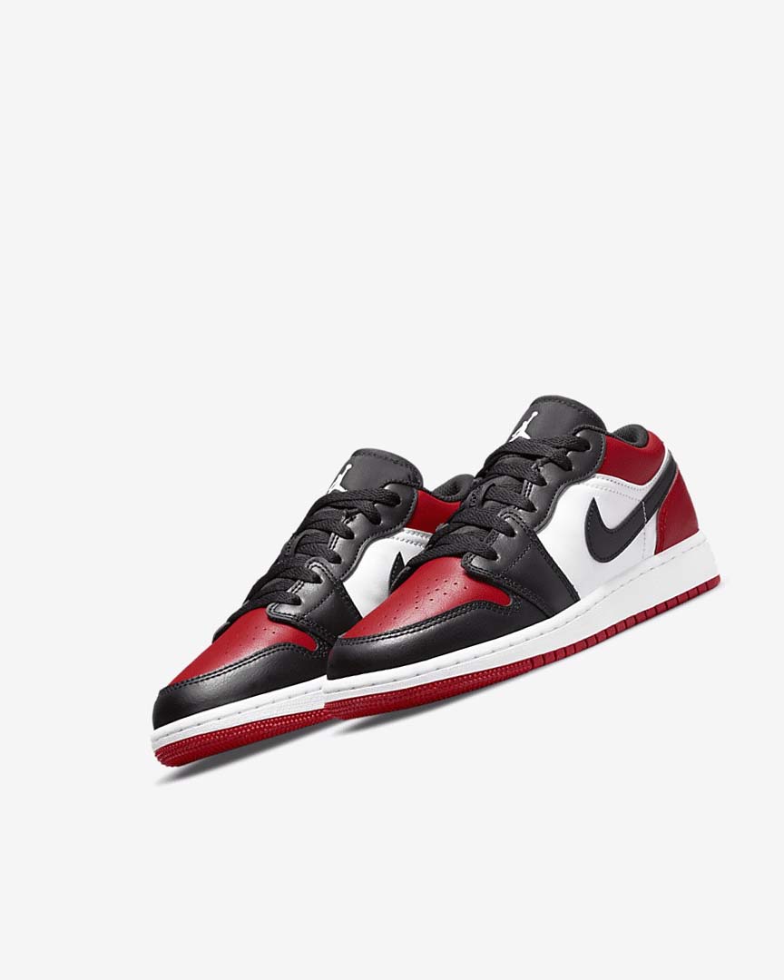 Zapatillas Nike Air Jordan 1 Low Niño Rojas Negras Blancas | CR5060