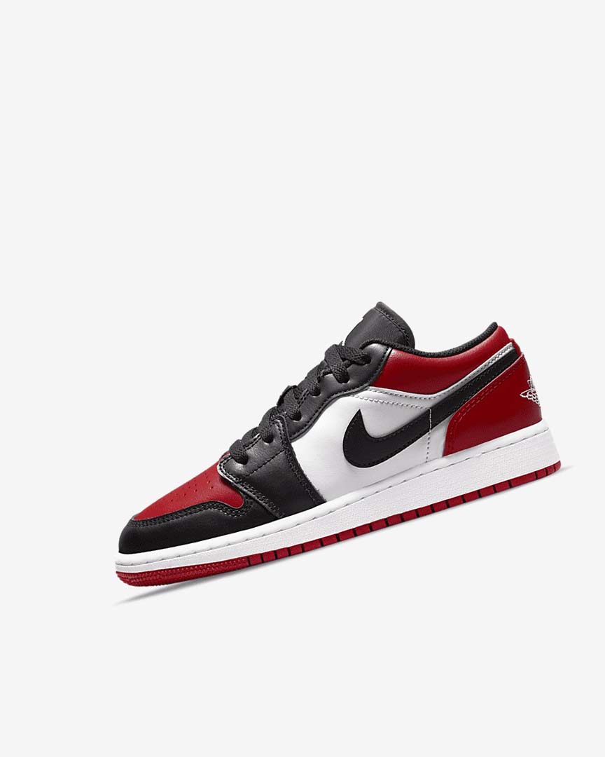 Zapatillas Nike Air Jordan 1 Low Niño Rojas Negras Blancas | CR5060