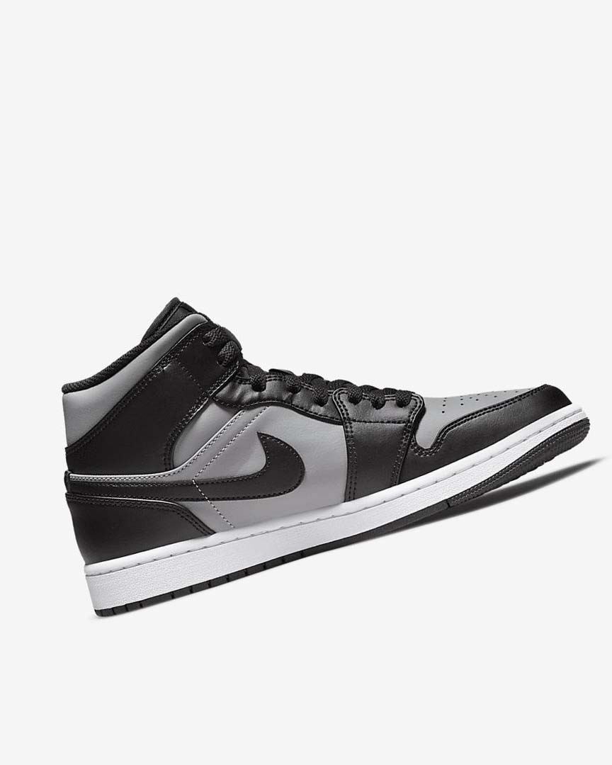 Zapatillas Nike Air Jordan 1 Mid Hombre Negras Gris Blancas Rojas | CR5395