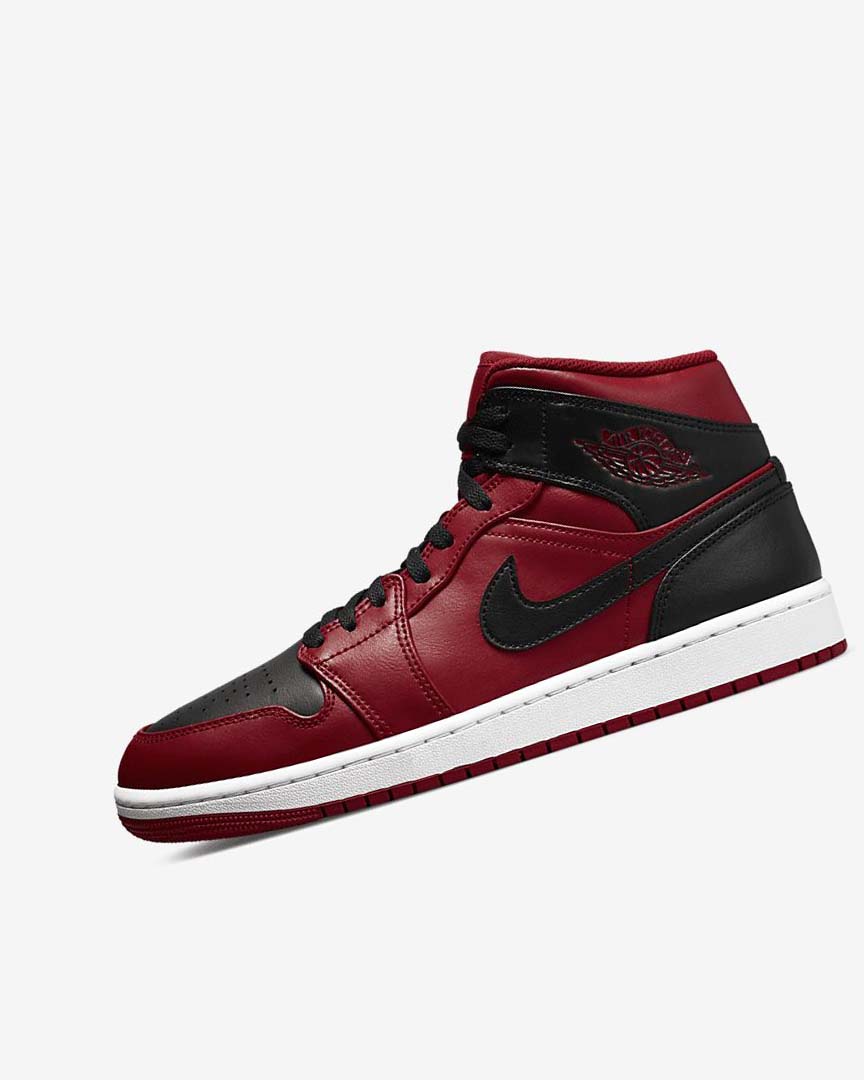 Zapatillas Nike Air Jordan 1 Mid Hombre Rojas Blancas Negras | CR5525