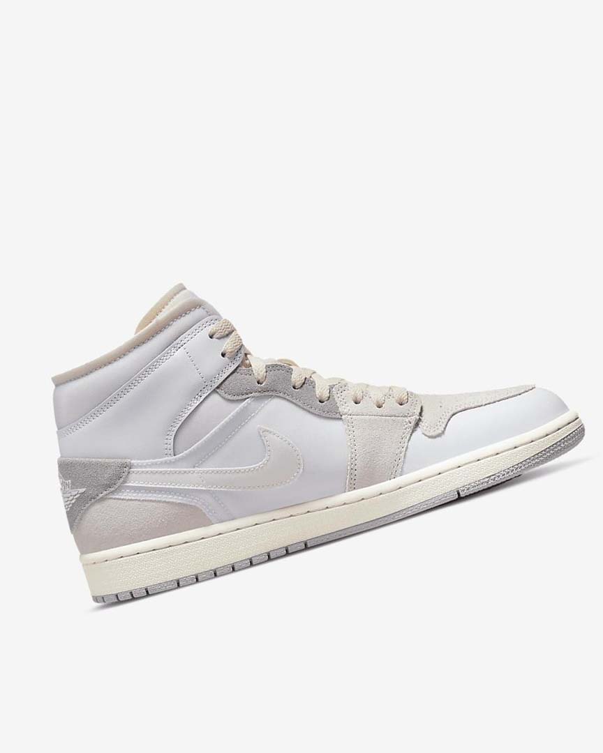 Zapatillas Nike Air Jordan 1 Mid SE Craft Hombre Blancas Gris | CR4493