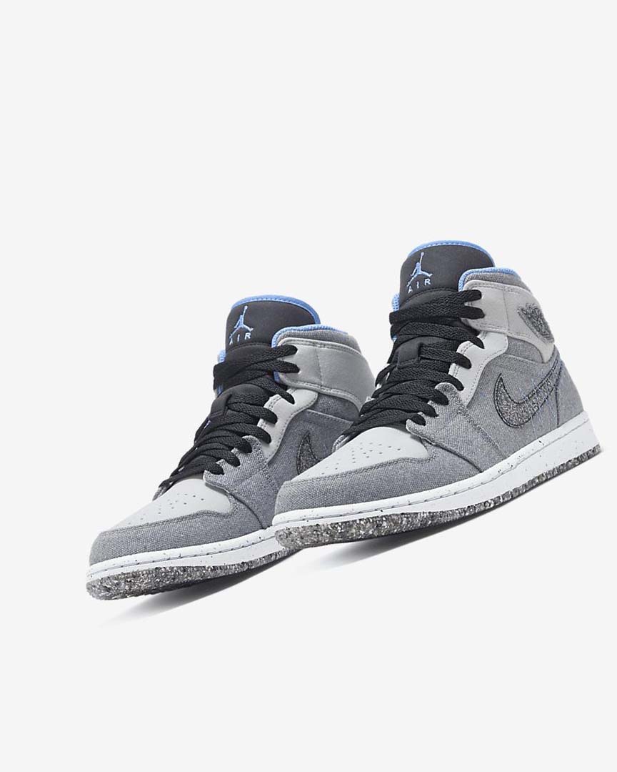 Zapatillas Nike Air Jordan 1 Mid SE Hombre Gris Negras Azules Azules | CR4530