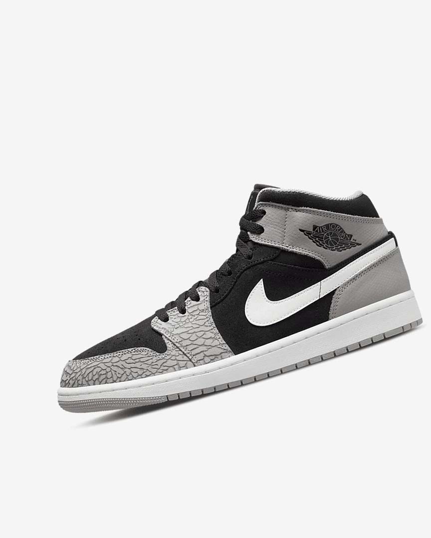 Zapatillas Nike Air Jordan 1 Mid SE Hombre Negras Blancas Gris Claro Rojas | CR5597