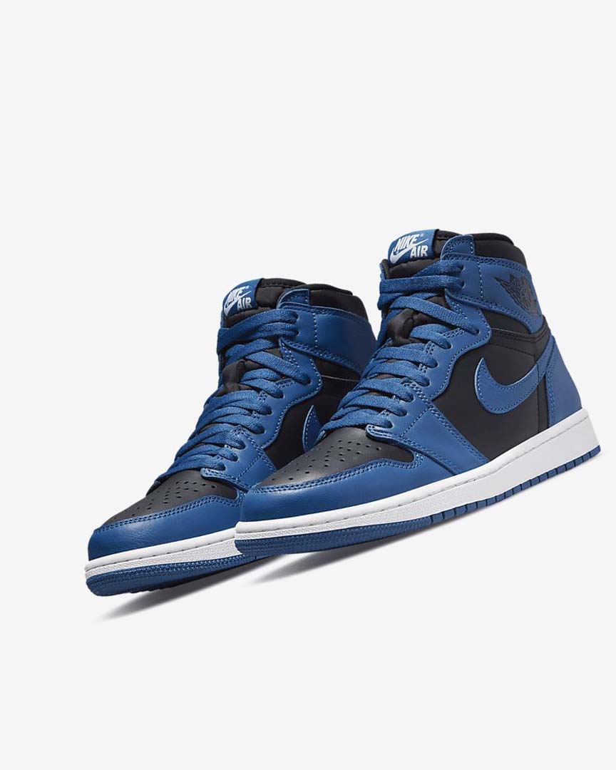 Zapatillas Nike Air Jordan 1 Retro High OG Hombre Azules Oscuro Blancas Negras | CR2472