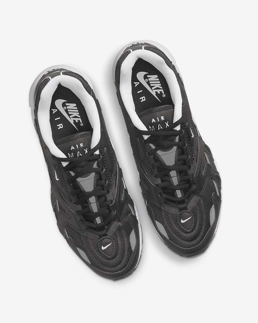 Zapatillas Nike Air Max 96 2 Mujer Negras Metal Plateadas Blancas | CR4865