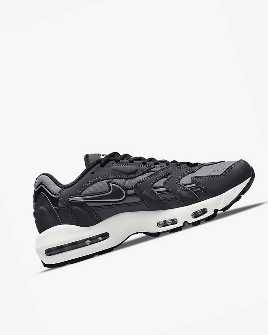 Zapatillas Nike Air Max 96 II Hombre Gris Gris Oscuro Blancas Negras | CR5316