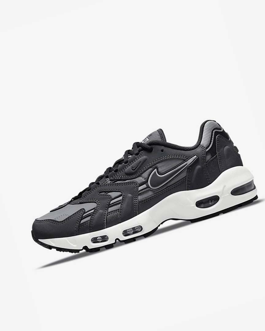 Zapatillas Nike Air Max 96 II Hombre Gris Gris Oscuro Blancas Negras | CR5316