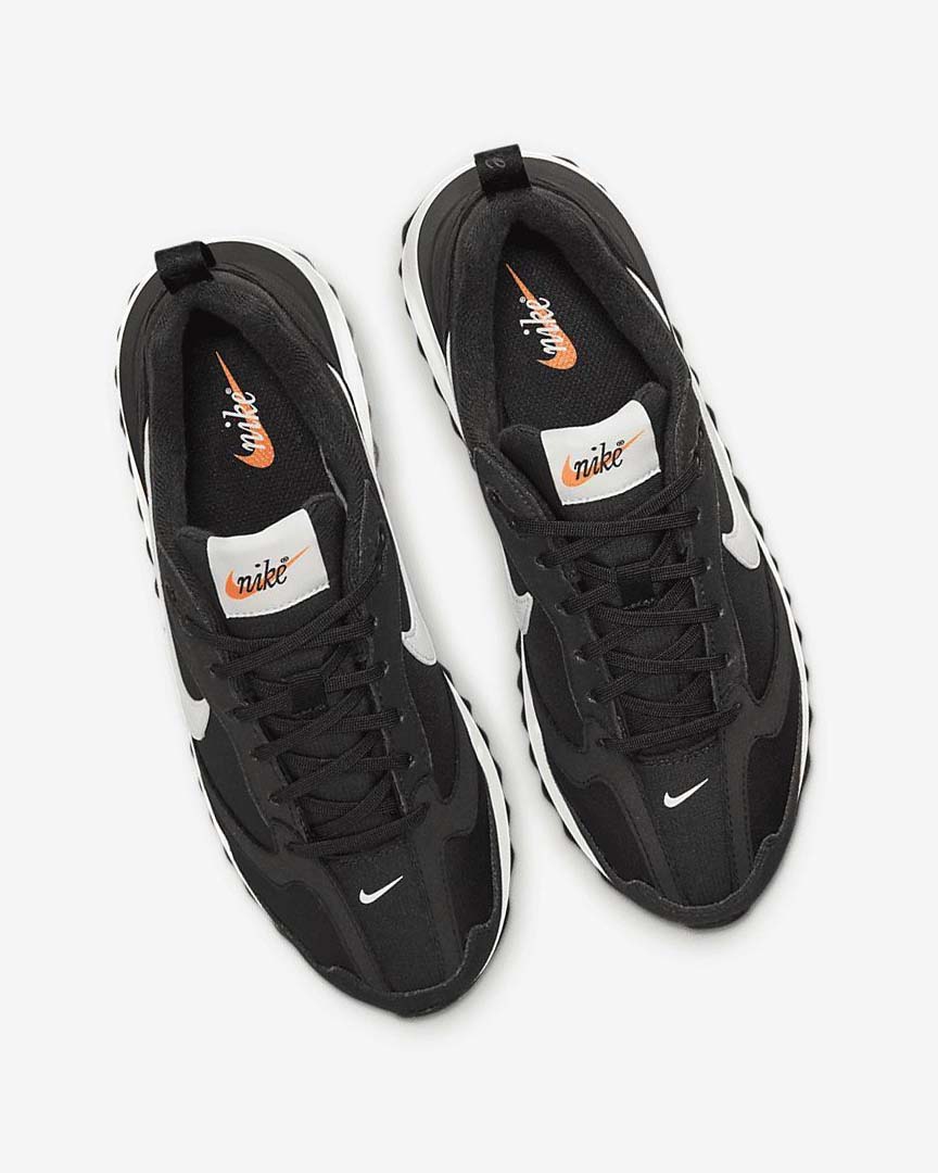 Zapatillas Nike Air Max Dawn Mujer Negras Metal Plateadas Naranjas Blancas | CR5013