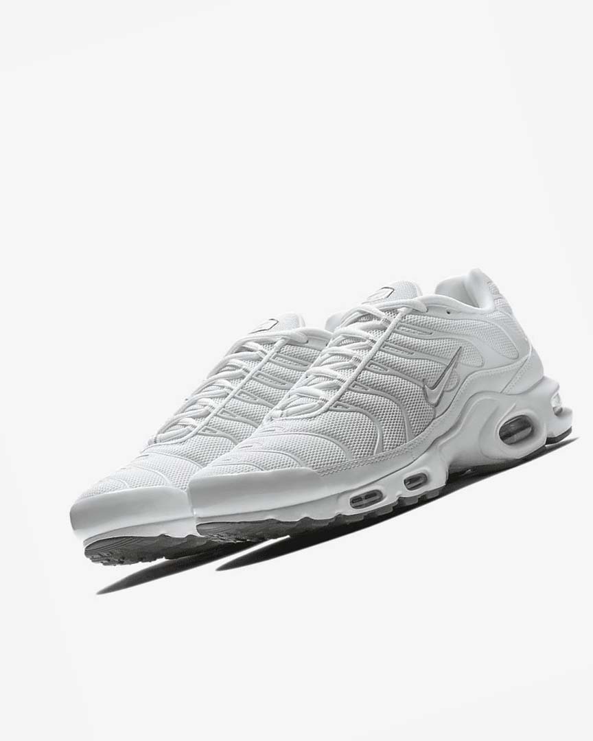 Zapatillas Nike Air Max Plus Hombre Blancas Negras Gris Blancas | CR2461