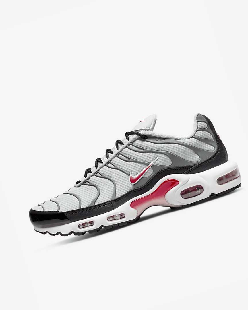 Zapatillas Nike Air Max Plus Hombre Gris Negras Rojas | CR1157