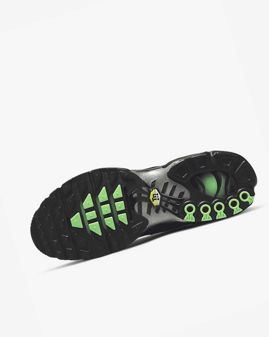 Zapatillas Nike Air Max Plus Hombre Negras Verde Metal Plateadas Negras | CR3287