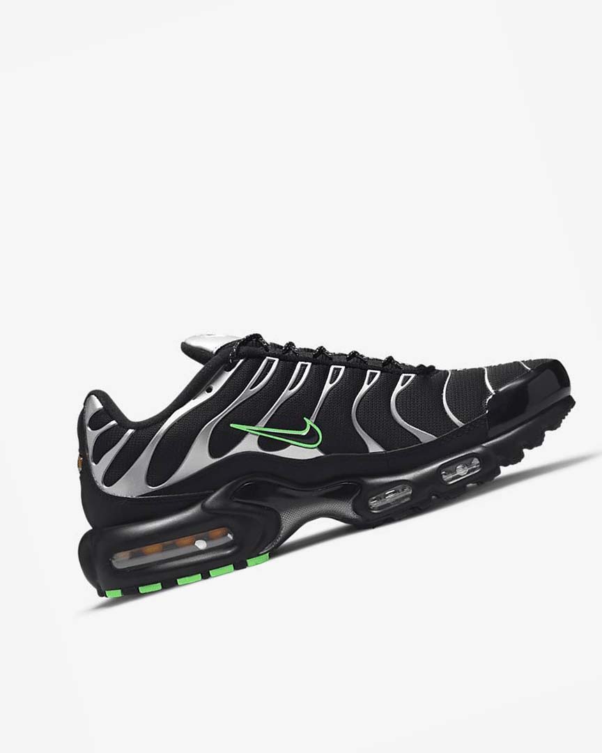 Zapatillas Nike Air Max Plus Hombre Negras Verde Metal Plateadas Negras | CR3287