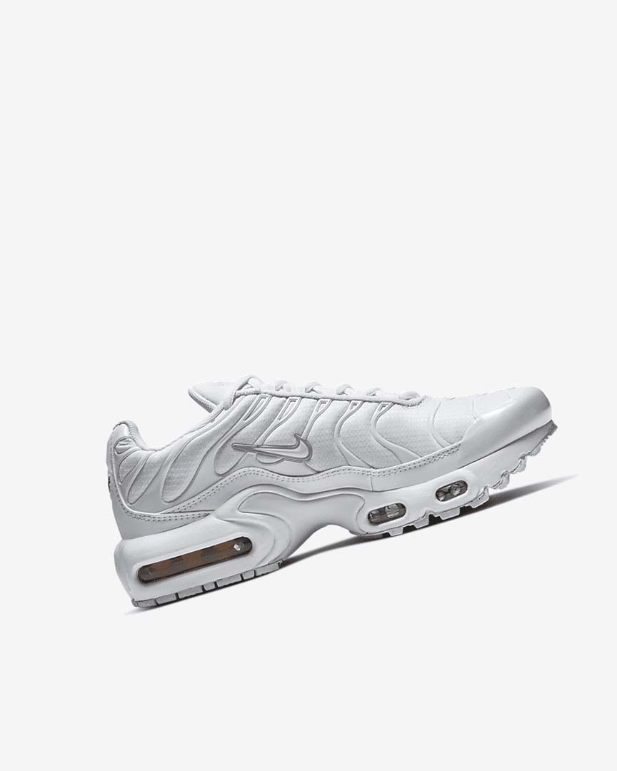 Zapatillas Nike Air Max Plus Niña Blancas Metal Plateadas Blancas | CR5556