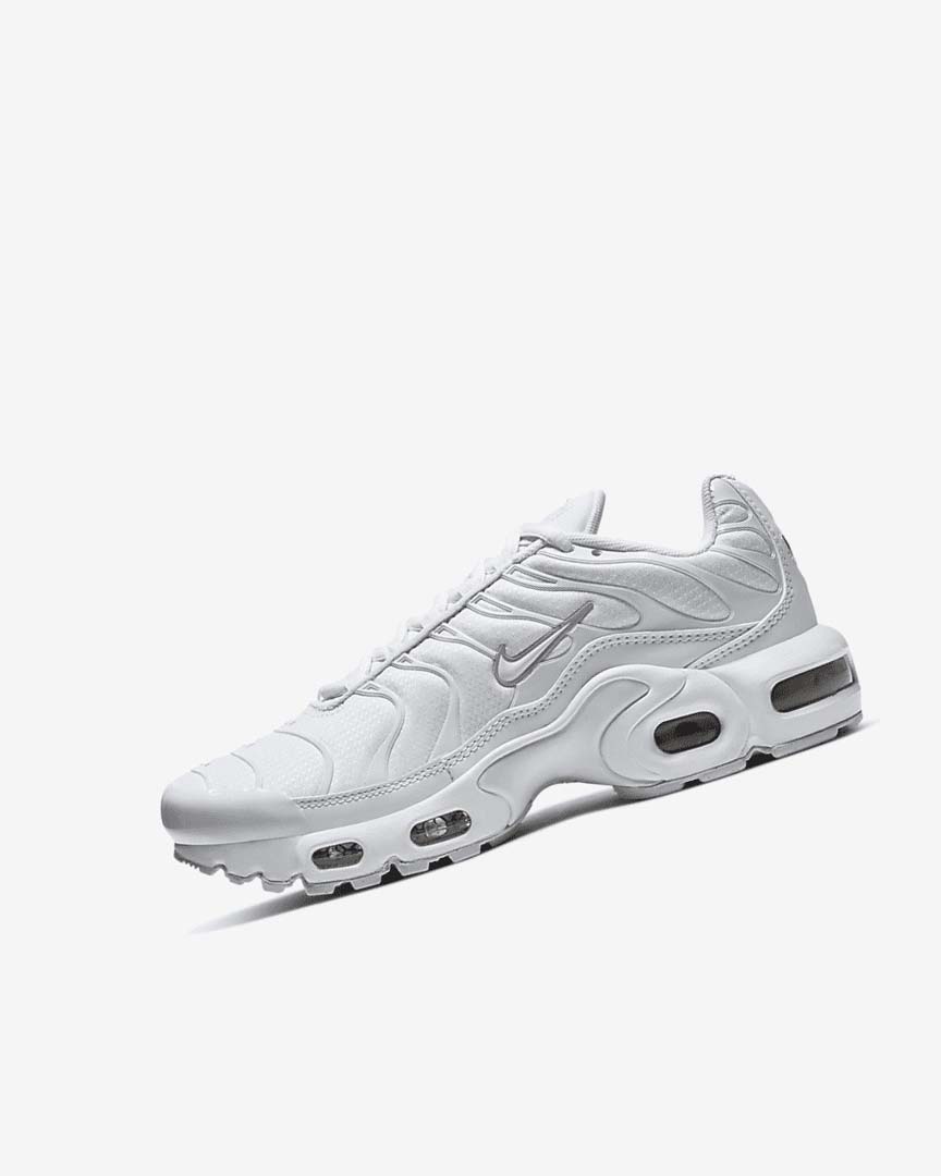 Zapatillas Nike Air Max Plus Niña Blancas Metal Plateadas Blancas | CR5556