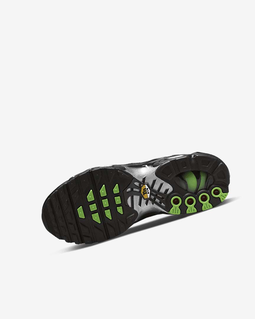 Zapatillas Nike Air Max Plus Niña Negras Verde Metal Plateadas Negras | CR3011