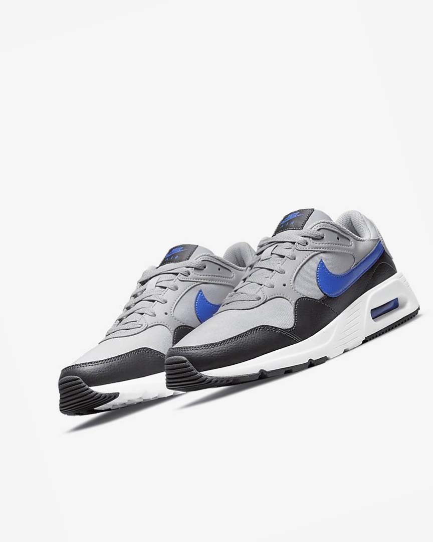 Zapatillas Nike Air Max SC Hombre Gris Claro Gris Oscuro Blancas Azul Real | CR2880