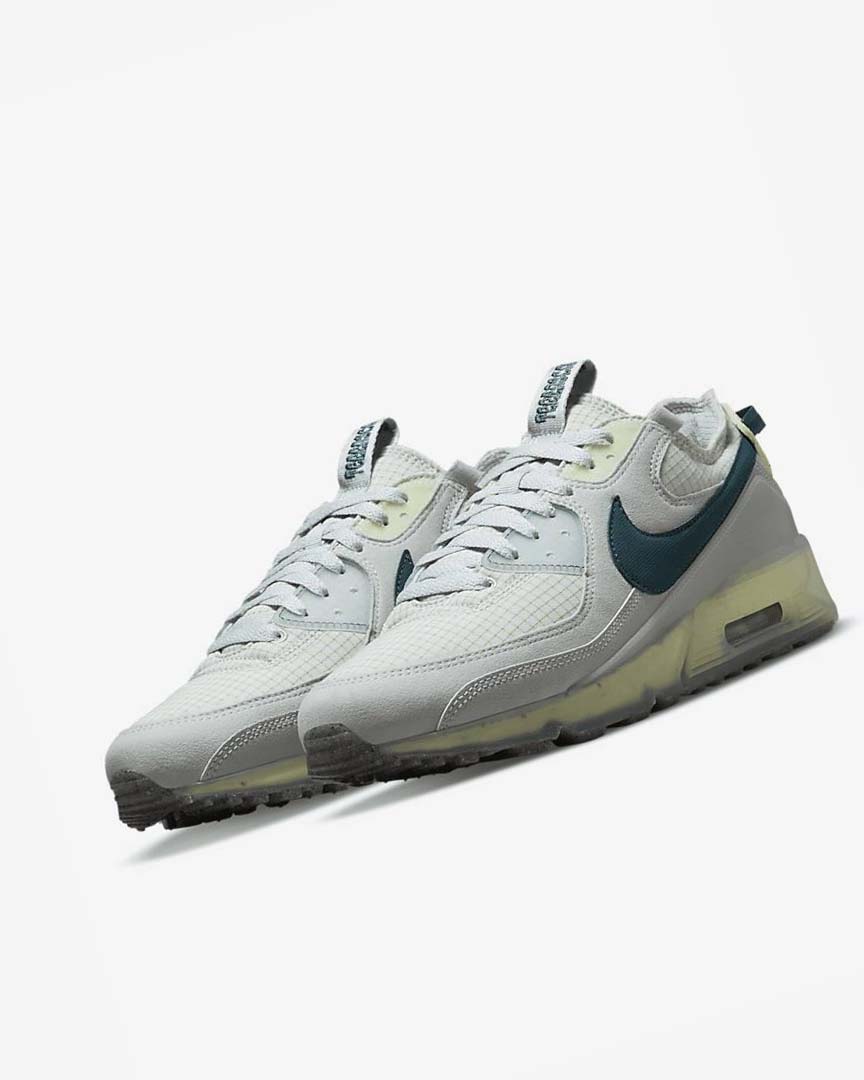 Zapatillas Nike Air Max Terrascape 90 Hombre Gris Verde Claro Turquesa Oscuro Verde | CR3235