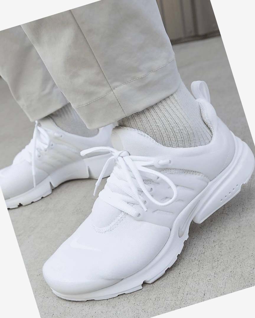 Zapatillas Nike Air Presto Hombre Blancas Plateadas | CR2318